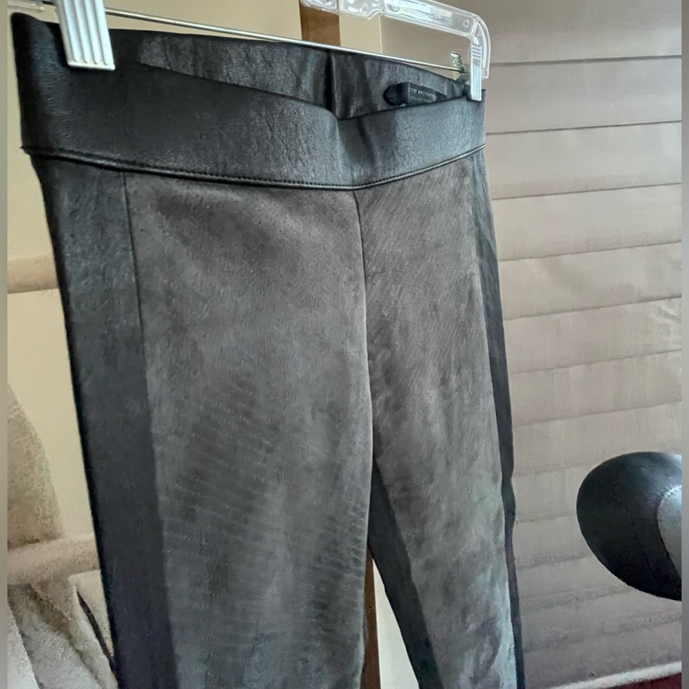 Club Monaco | Genuine Lamb/Goat Leather/Suede Pants | Worn1x | Black&Slate